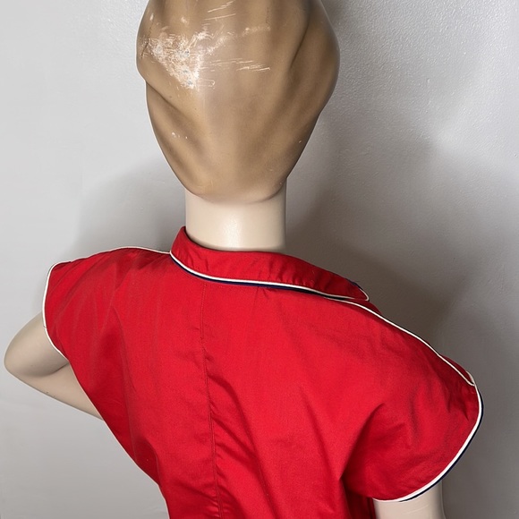 Vintage 70s Nautical Style Day Dress - Picture 10 of 16